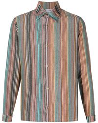 Amir Slama - Striped Jacquard Cotton Shirt - Lyst