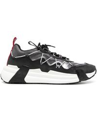 Moncler - And White Compassor Low Sneakers - Lyst