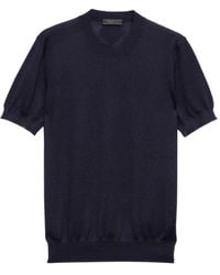 Prada - Cashmere Crew Neck T-Shirt - Lyst