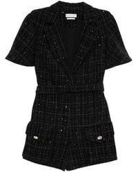 Saiid Kobeisy - Tweed Short Jumpsuit - Lyst