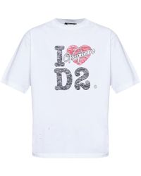 DSquared² - X Vaquera Cotton T-Shirt - Lyst