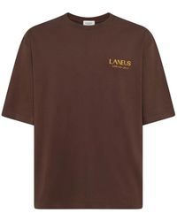 Laneus - Graphic-Print T-Shirt - Lyst