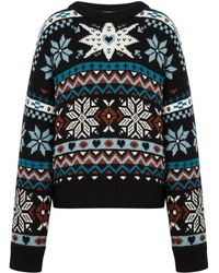 Moschino - Snowflake Pullover Aus Wolle - Lyst