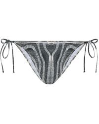 Jean Paul Gaultier - Printed Tie Bikini Bottom - Lyst