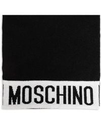 Moschino - Intarsia Knit-Logo Scarf - Lyst