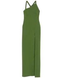 The Attico - Asymmetric-Neck Maxi Dress - Lyst