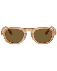 Giorgio Armani - Round-Frame Sunglasses - Lyst