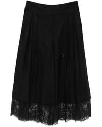 Zimmermann - Lace-Trim Pleated Trousers - Lyst