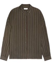 Dries Van Noten - Gestreiftes Kokon-Hemd - Lyst