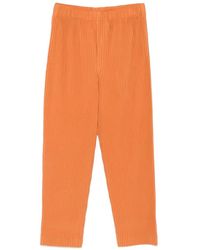 Homme Plissé Issey Miyake - Pleated Slim Trousers - Lyst
