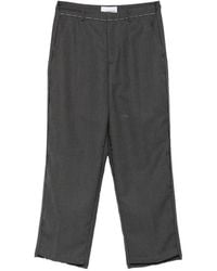 Costumein - Contrast-Stitch Straight-Leg Trousers - Lyst