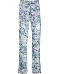KANGHYUK Pantaloni taglio straight - Blu