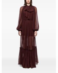 Atu Body Couture - Ruffled Tie Maxi Dress - Lyst