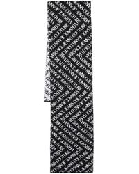 Versace - Logo Intarsia-knit Wool-blend Scarf - Lyst