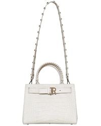 John Richmond - Croc-Effect Studded Tote Bag - Lyst