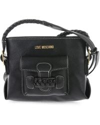 Moschino - Braided-Detail Contrasting-Stitch Tote Bag - Lyst