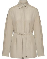 Max Mara - Chemise À Taille Ceinturée - Lyst