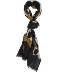 Altea - Abstract-Print Wool Scarf - Lyst