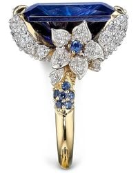 Anabela Chan - Kashmir Cinderella Diamond And Sapphire Ring - Lyst