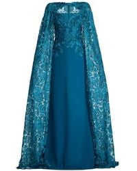 Tadashi Shoji - Floral Lace Maxi Gown - Lyst
