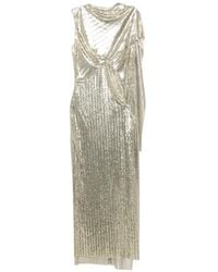 Rabanne - Draped Chainmail Dress - Lyst