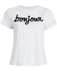 Cinq À Sept - T-Shirt À Imprimé Bonjour - Lyst