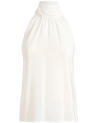 PT Torino - Anita Bow-Detail Halterneck Top - Lyst