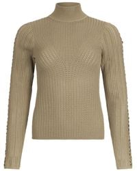 Liu Jo - Braided-Detail High-Neck Sweater - Lyst