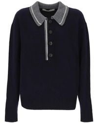 Tela - Button-Fastening Wool Sweater - Lyst
