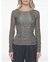 One Teaspoon - Blouse Night Fever À Fronces - Lyst