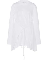Rosetta Getty - T-Shirt Con Design A Strati - Lyst