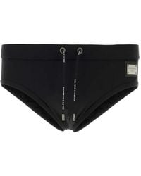 Dolce & Gabbana - Logo-Plaque Swim Trunks - Lyst