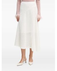 DKNY - A-Line Midi Skirt - Lyst