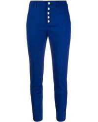 Dondup - Cropped Slim-cut Trousers - Lyst