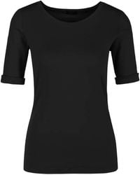 Marc Cain - T-Shirt À Manches À Ourlet Retourné - Lyst