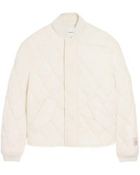 Ami Paris - Wattierte Jacke Mit Knitteroptik - Lyst