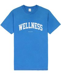 Sporty & Rich - T-Shirt Mit Logo-Print - Lyst