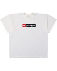PROTOTYPES - Cross Logo Printed T-Shirt - Lyst