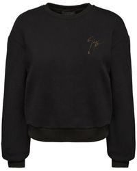 Giuseppe Zanotti - Sauvanne Crystal-Logo Sweatshirt - Lyst