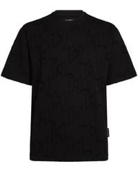 KARL LAGERFELD - All-Over Monogram T-Shirt - Lyst