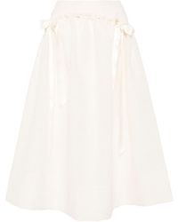 Simone Rocha - Bow-embellished Gathered Skirt - Lyst