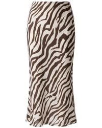 Toccin - Zebra-Print High-Waisted Skirt - Lyst
