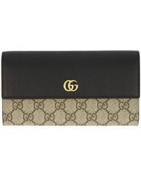 Gucci - Logo Leather Wallet - Lyst