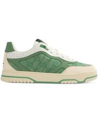 Gucci - Re-Web Gg Canvas & Leather Sneaker - Lyst