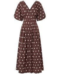 Nicholas - Vicky Polka-Dot Maxi Dress - Lyst
