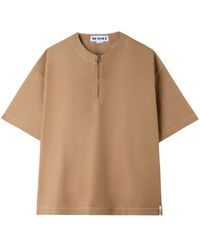 Sunnei - Zip-Up T-Shirt - Lyst