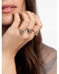 CLARA CHEHAB - Small Elemental Aquamarine And Diamond Ring - Lyst