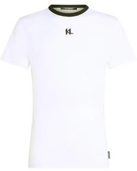 KARL LAGERFELD - Monogram Slim-Fit T-Shirt - Lyst
