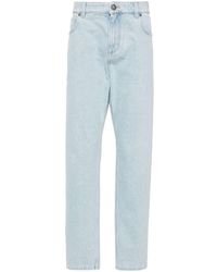 Balmain - Mid-rise Slim-fit Jeans - Lyst