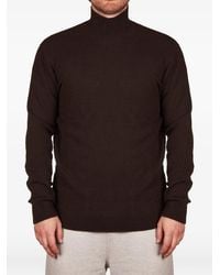Altea - High-Neck Fine-Knit Sweater - Lyst